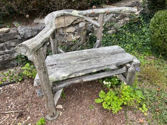 Unique Adirondack Handmade Rustic Garden Bench