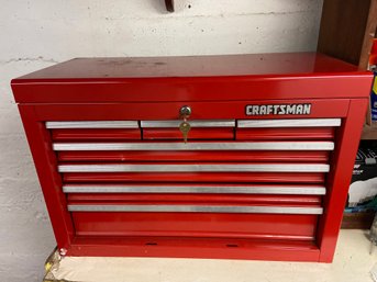 Craftsman Red Metal Tool Chest 7 Drawers With 2 Keys