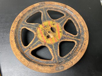 Vintage Industrial Wood Foundry Wheel Mold