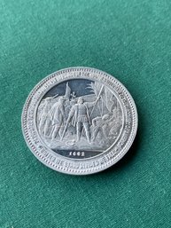 1892 So Called Dollar Collectors Coin 1492 Dedicated To 400th Anniversary Discovery Of America