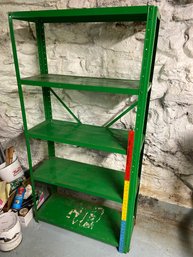 Green Metal Shelving Unit