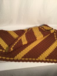 Vintage 120x60 Handmade Afghan Blanket