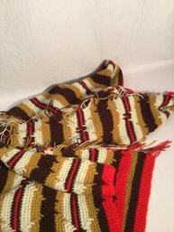 Vintage 60x75 Handmade Afghan Blanket