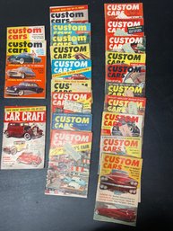 Vintage Custom Cars Magazines 1957, 1958 And 1959 And Car Craft Magazine 1959