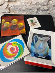 Artwork By Debbie Detwiller Smith And Joan Miro Paintings, Silkscreen And Prints