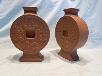 Set Of Asian Ceramic Decor Vases