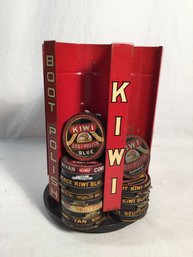 Vintage Steel Revolving Kiwi Shoe Polish Store Display