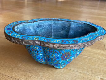 Antique Cloisonne Enamel Planter