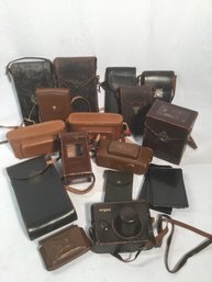 Antique Camera Cases Huge Lot