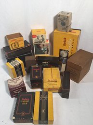 Antique Camera Boxes Huge Lot