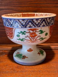 Imari Japanese Porcelain Pedestal Bowl