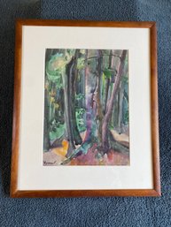 Signed Original Watercolor William Zorach 1887-1996 Listed Maine Artist