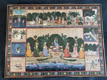 Indian Painting On Silk