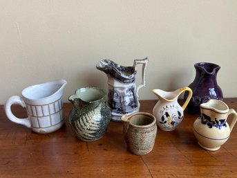 Cream Pitcher Collection: Handmade Pottery, Porcelain, Floral, Decorative