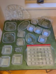 Clear Glass Collection: Rare Find Designs, Cut Glass, Decorative Serving Dishes