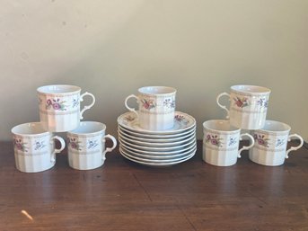 Mikasa Maxima Cups And Saucers Fine China