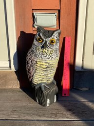 Plastic Outdoor Garden Owl Weighted