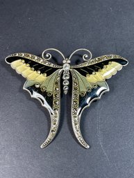 Large Catherine Popesco Butterfly Brooch Made In France