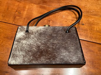 Waldybag Exclusive Vintage Fur And Leather Purse Made In England