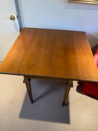 Drop Leaf And Expanding Table Solid Wood Walnut