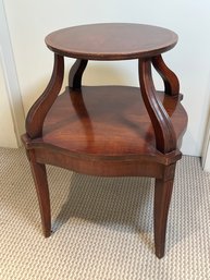 Lex Chair Co., Classic Mahogany Two Tiered Side End Table