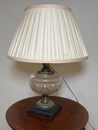 Brass And Glass Lamp