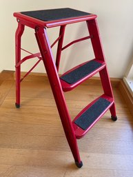 Metal Red Step Stool