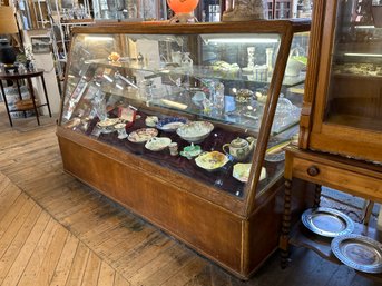 Beautiful Antique Victorian Oak Display Cabinet