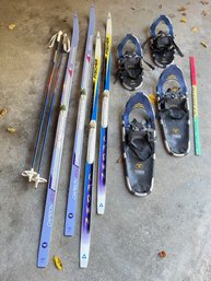 Winter Sports Collection, Rossignol &  Fischer Cross Country Skis And 2 Sets TUBBS  Discovery Snowshoes