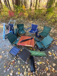 The Tanglewood Collection, Folding Chairs And Tables With  Wonder Wheeler Cart, Beach Umbrellas