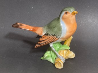 Fine Vintage Dresden Porcelain Hand Painted Bird Figurine