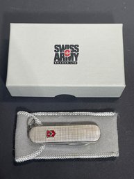 Swiss Army Brand Sterling Silver Pocket Knife Nail File