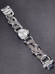 Liz Claiborne Solver Tone Beacelet Watch