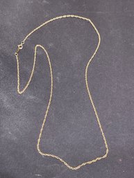 14k Gold Thin Chain Necklace 18 Inch .9 Grams