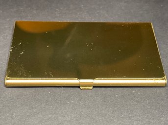 Gilt Brass Calling Business Card Case