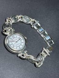 All Sterling Silver Bracelet Wristwatch Ecclissi 56.9 Grams