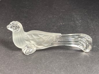 French Crystal Beaded Pheasant French Depose Knife Rest