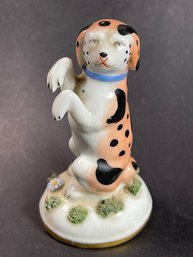 Antique Sampson Porcelain Dog Golden Anchor