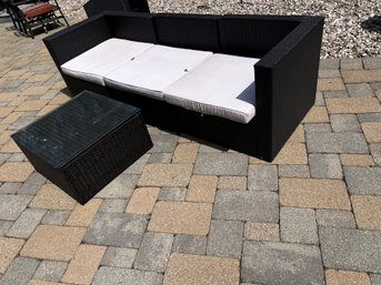 Outdoor Modular / Sectional Sofa With Colored Cushions