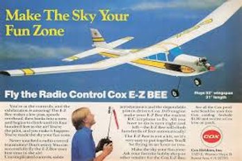 Cox E-Z Bee Radio Control RC Plane