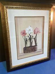 Nice  Large Matted Still Life Print In Excellent Shape Great Piece