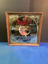 Miller, Highlife Mirror In Great Shape ,frame Has Scratches But Solid