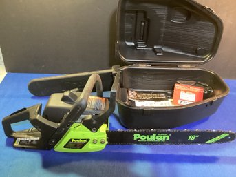 Poulan 18 Inch Chainsaw Used Once Was Told By Owner In Great Shape