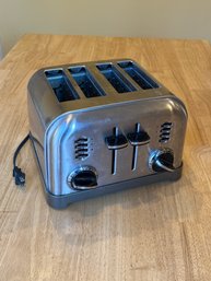 Cuisinart CPT-180, 4-Slice Classic Metal Toaster, Silver, Tested & Works