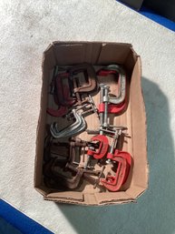 16 - C Clamps Various Sizes All Work. Great, 1 Up To 3 In Size