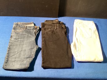 3 Pairs Of Jeans,  One Pair Vera Wang, All Size 12,