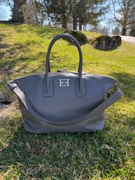 Escada Grey Leather Handbag