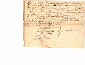 1804 SUFFOLK COUNTY NEW YORK ELECTION DOCUMENT FOR REPLACEMENT OF GEN. JOHN SMITH