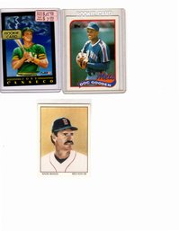 LOT OF THREE BETTER BASEBALL CARD IN PROTECTIVE SLEEVES