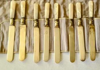 8 Sterling And MOP  Knives
